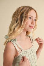 Tween girls sleeveless tiered top