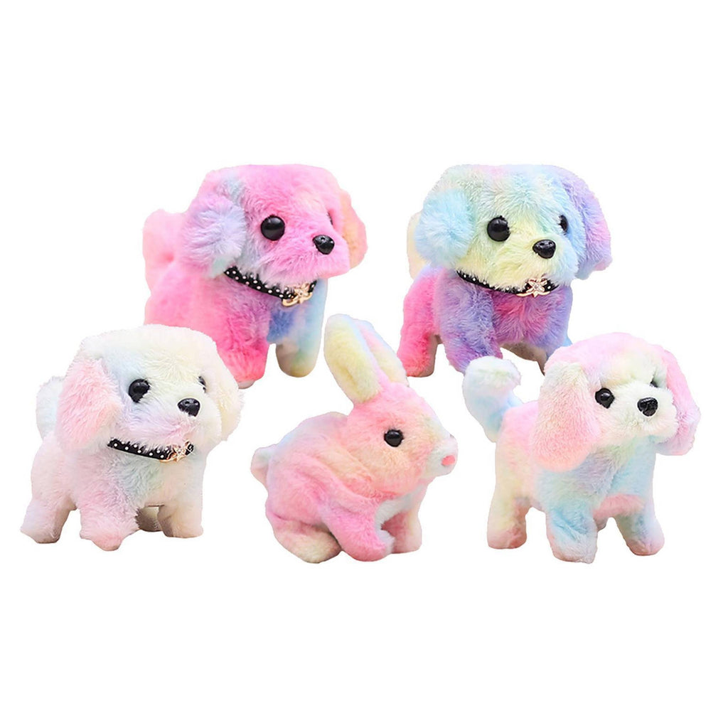 Rainbow Walking Plush Puppy