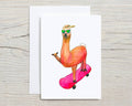 Shaka Llama Greeting Card