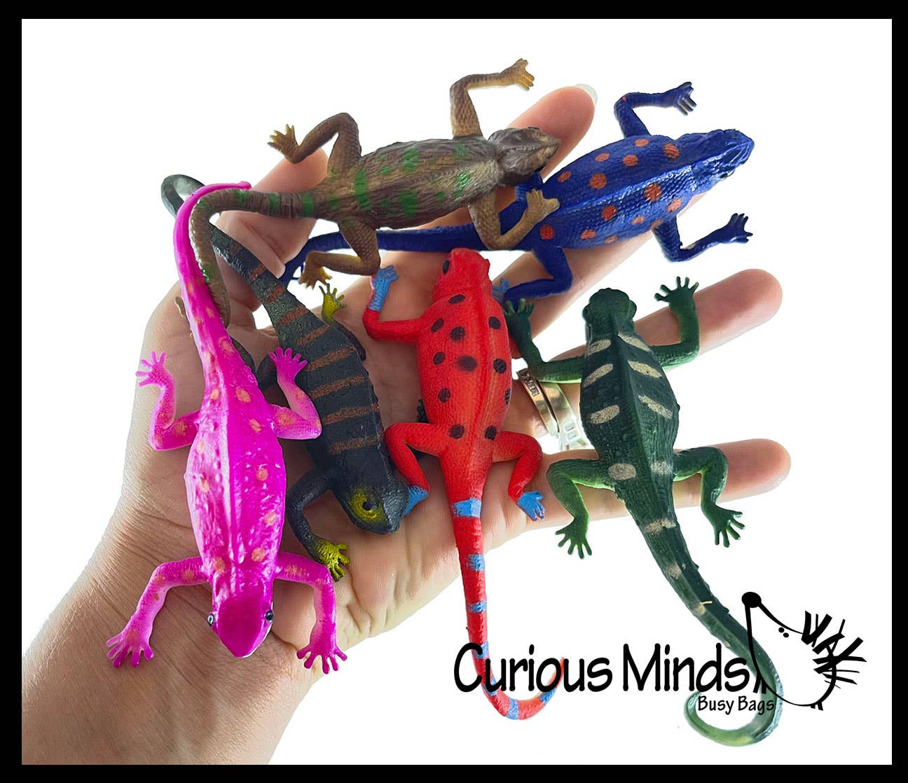 Color Changing Lizards Toy - Thermal - Changes Colors in C