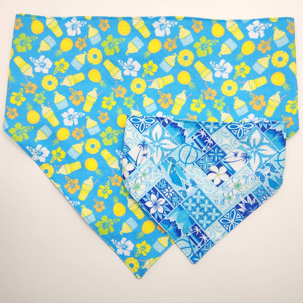 Pet Bandana- Blue Pineapple Treats