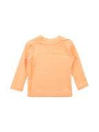 Boys Neon Orange Long Sleeve Rash Guard
