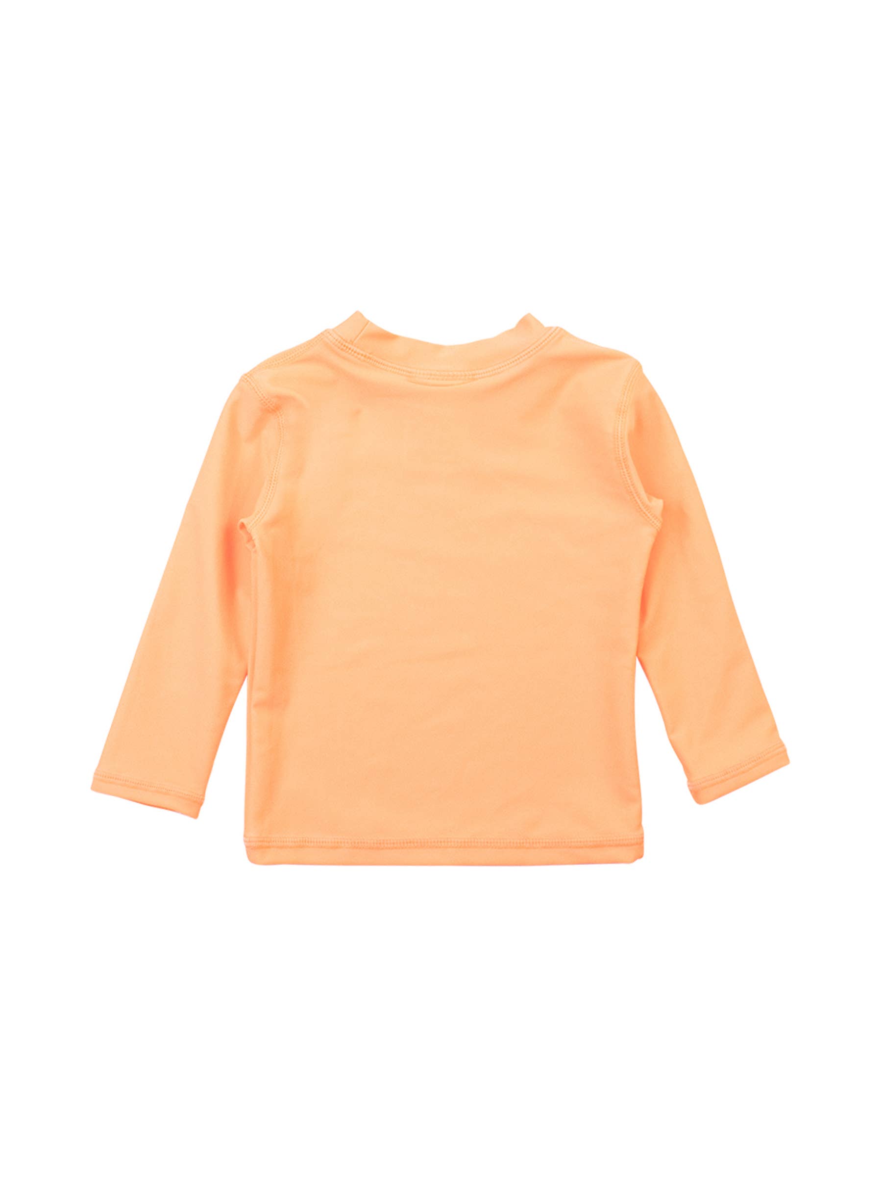 Boys Neon Orange Long Sleeve Rash Guard
