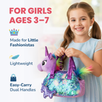 Pet Plush Set with Bag - Light Purple