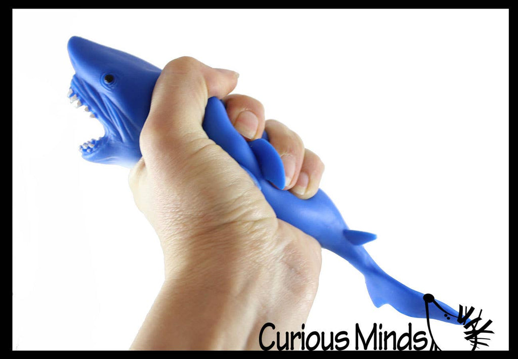 Sand Filled Squishy Shark - Moldable Sensory, Stress, Sque