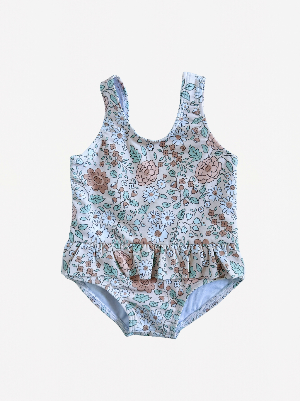 Wildflower Ruffle Skirted One Piece Swimsuit