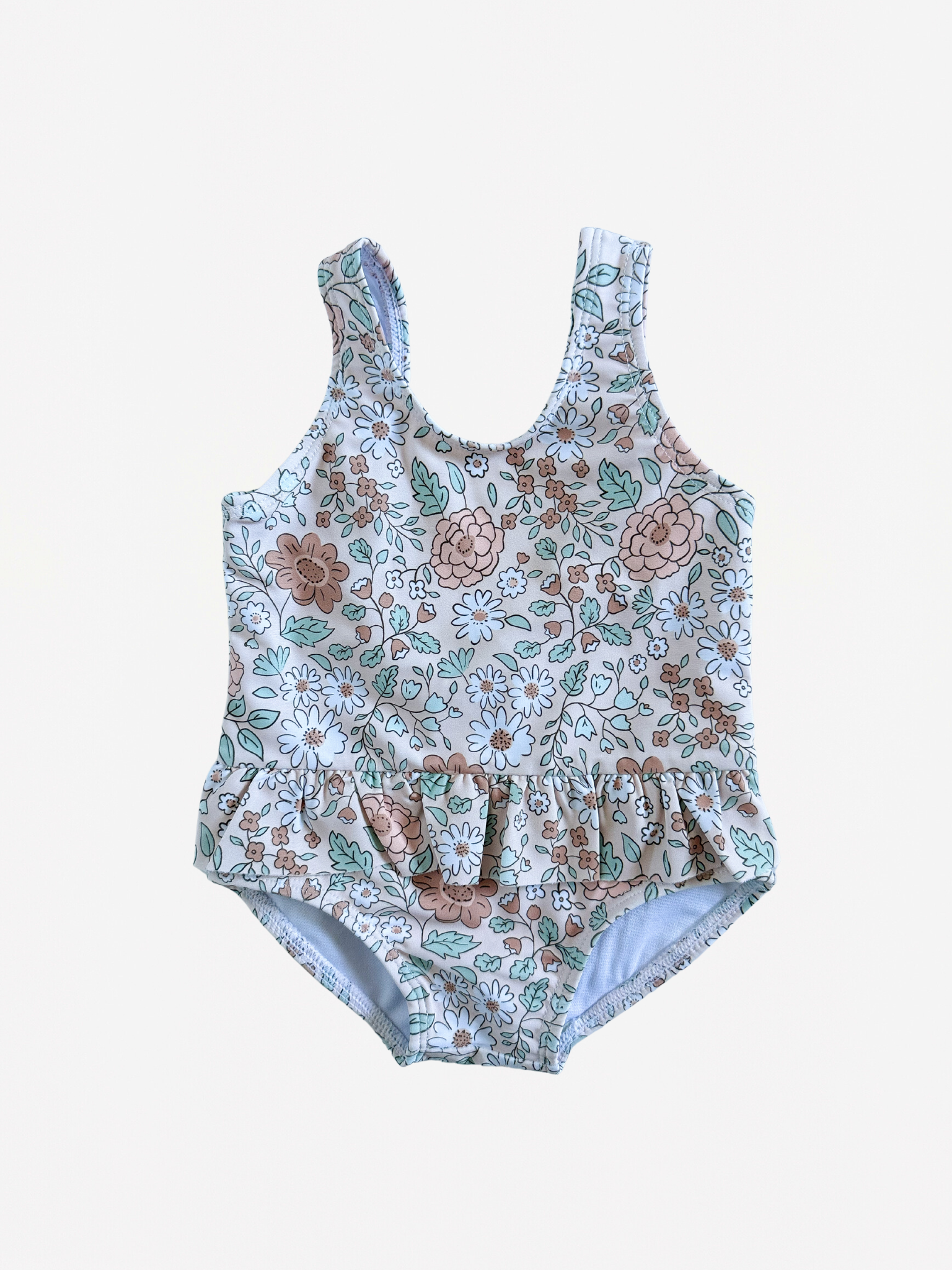Wildflower Ruffle Skirted One Piece Swimsuit