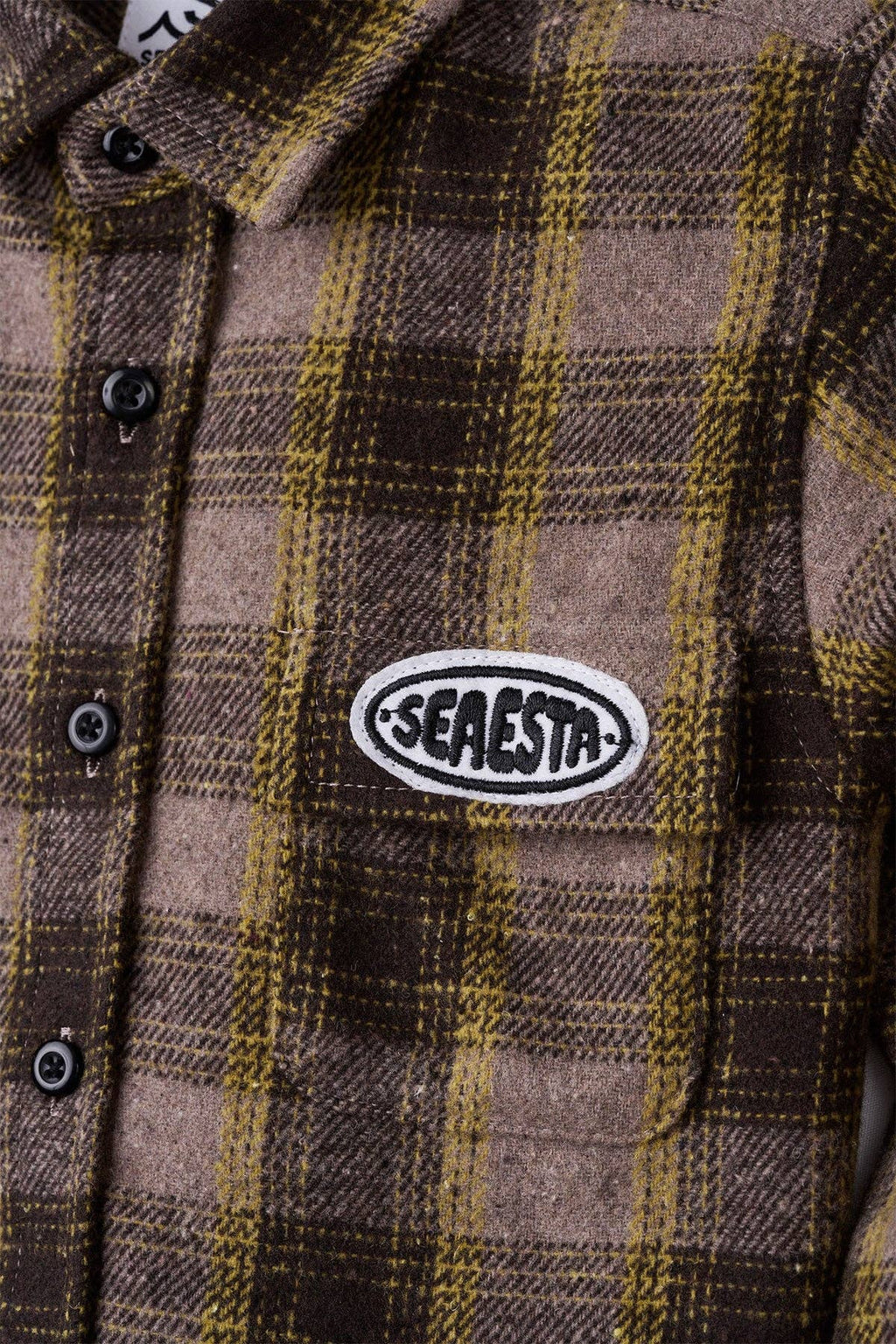 Patch Flannel Shirt / Youth / Charcoal