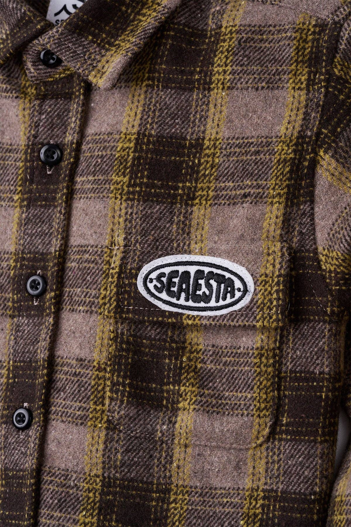 Patch Flannel Shirt / Youth / Charcoal