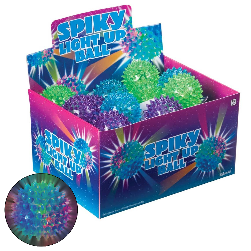 Flashing Spiky Ball, Bouncy and Squeezy