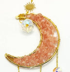 Suncatchers - Crescent Moon with Stones