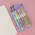 Sanrio Highlighter with Spangle Cap 6PCS set