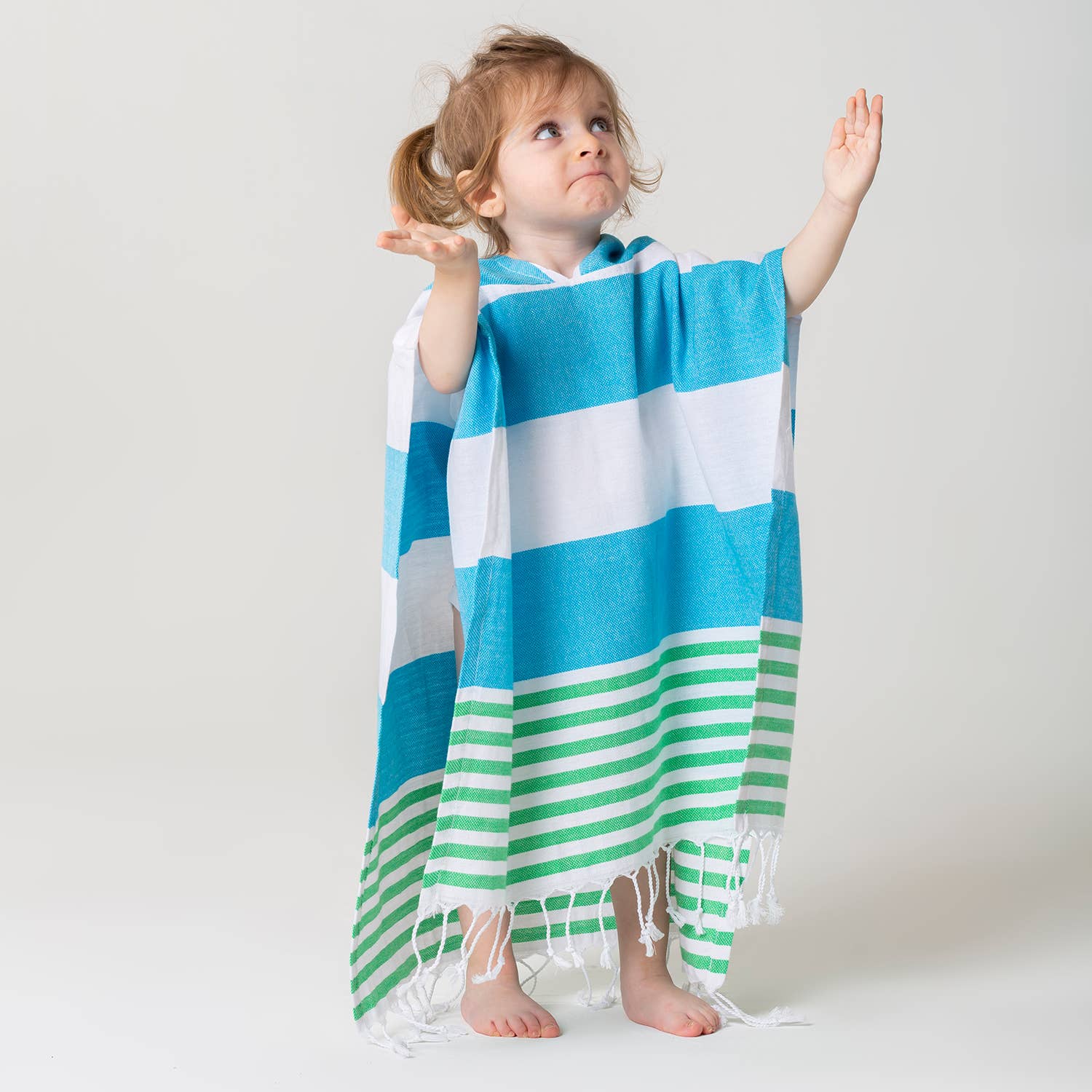 Kids Hooded Poncho Beach Towel