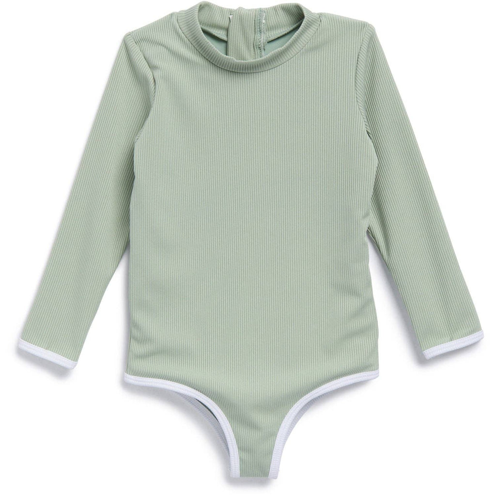 ava + oliver - Girls Rashguard Onesie | Mint