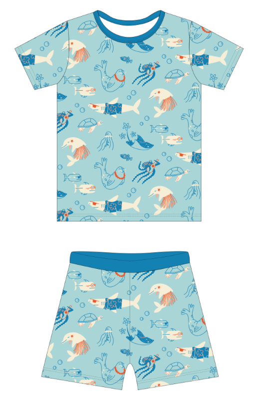 Reef Rascals Short Bamboo Pajamas
