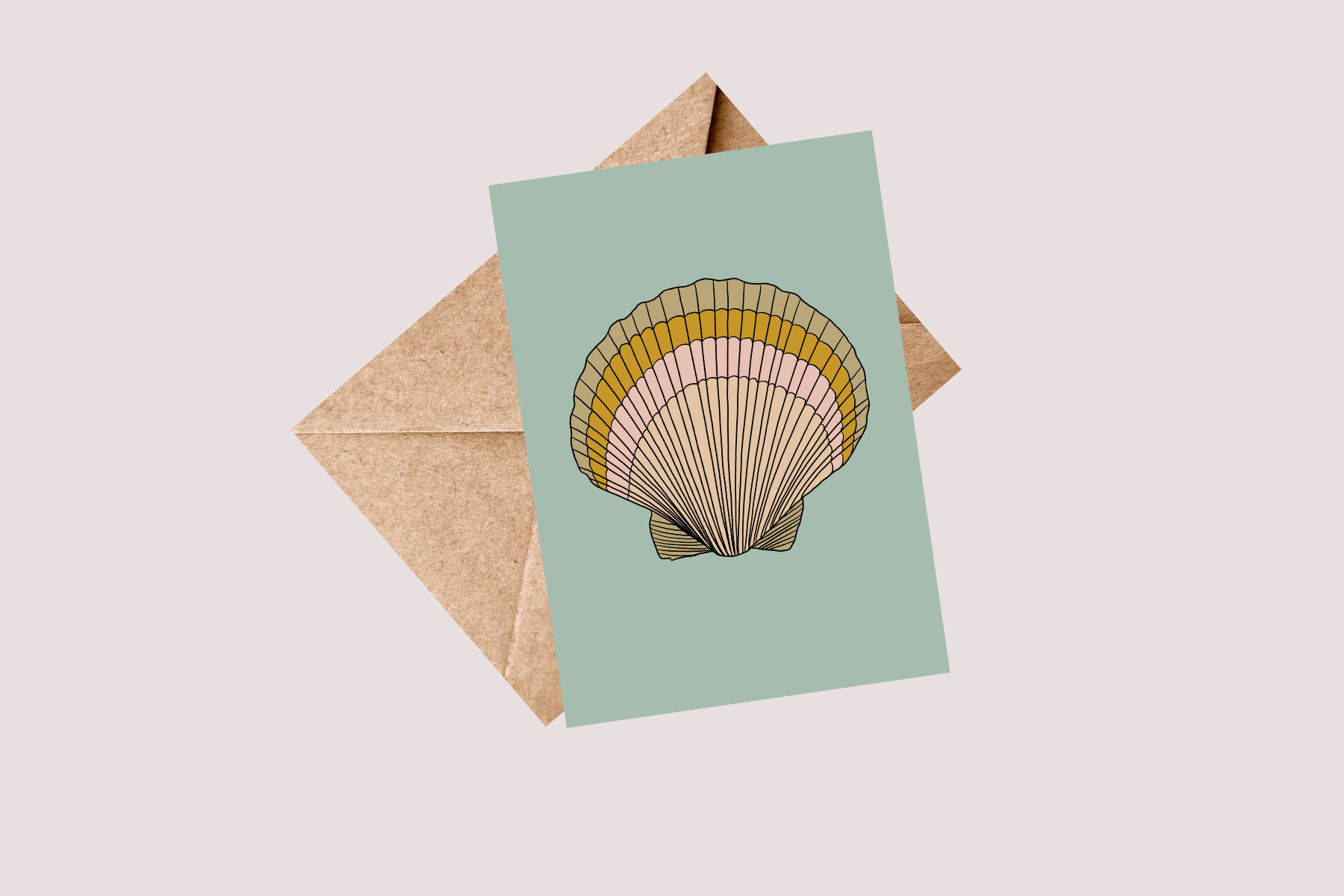Sunrise Shell Greeting Card