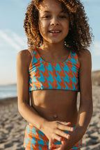 Houndstooth / Two Piece Swimsuit