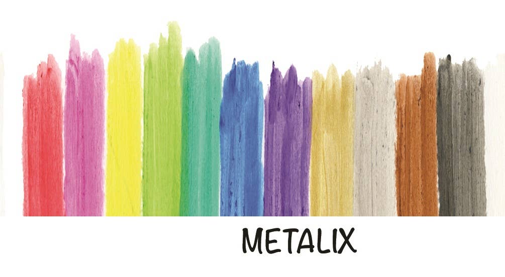 KwikStix Tempera Paint - 12 Metalix Colors TPG-614