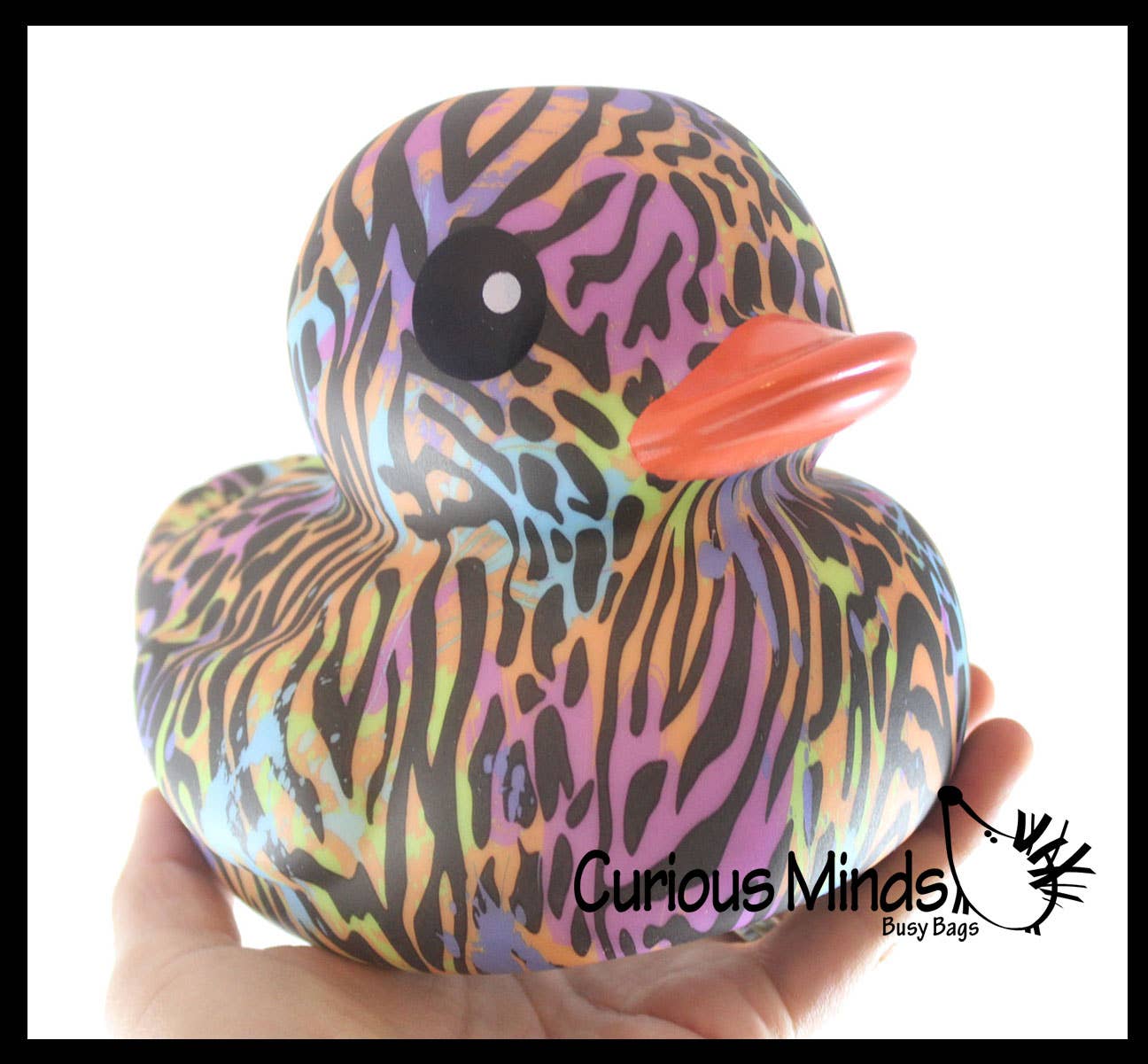 Jumbo Animal Print Rubber Ducks - Rubber Duckies - Cute No