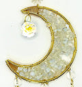 Suncatchers - Crescent Moon with Stones