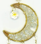 Suncatchers - Crescent Moon with Stones
