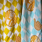 Muslin Swaddle Checkered Yellow Aloha