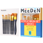 MEEDEN Acrylic Paint Brushes -10 Pcs
