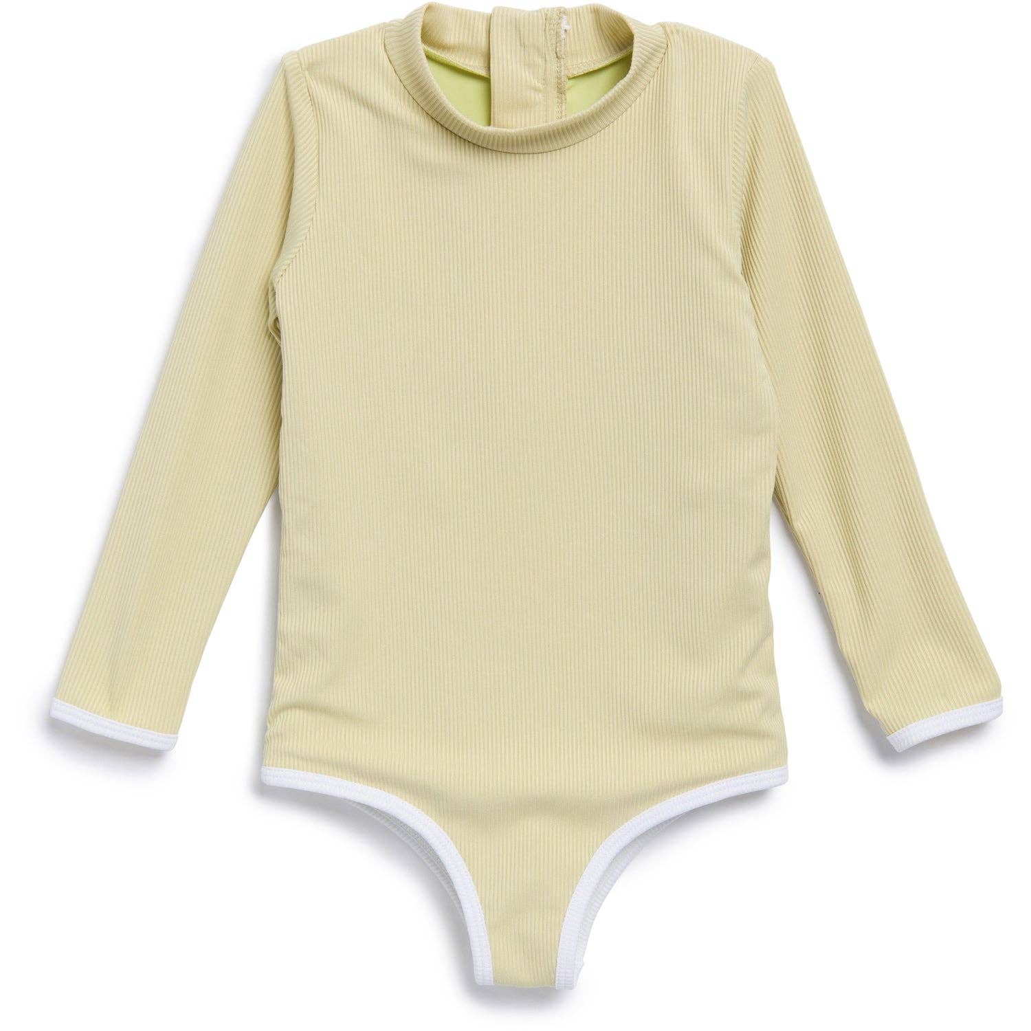 ava + oliver - Girls Rashguard Onesie | Honeydew