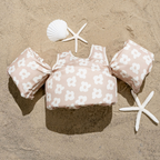 Neutral Flower Power Floatie Vest