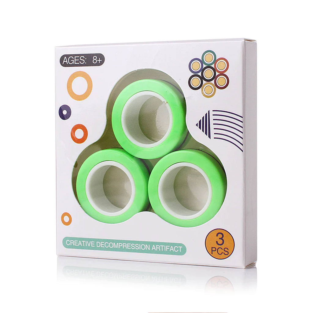 Magnetic Spinner Finger Ring Easter Fidget Kids Toy