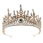 Gold Clear rhinestone Tiara - style 79