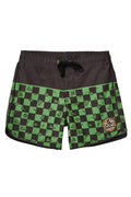 Seaesta Surf x Teenage Mutant Ninja Turtles® Mutant Checker Boardshorts / Turtle Green