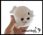 Cute Harp Seal White Plush Stuffed Animals- Adorable Mini