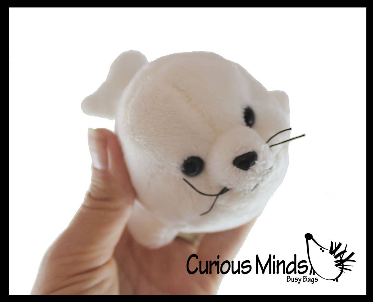 Cute Harp Seal White Plush Stuffed Animals- Adorable Mini