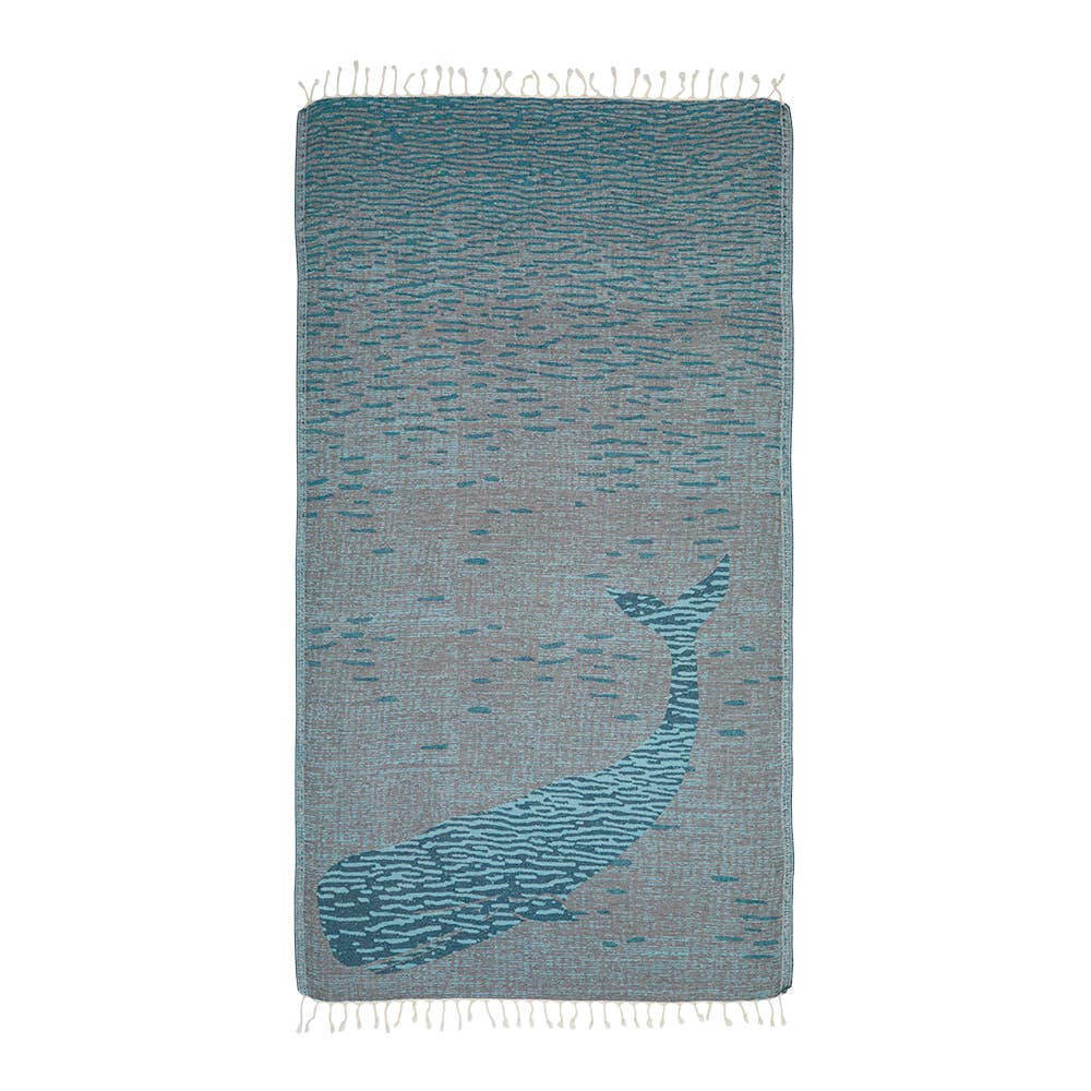 Turkish Beach Towels - Whale Oversized