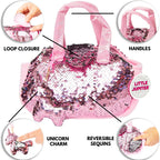Pet Plush Set with Bag - Pink Unicorn