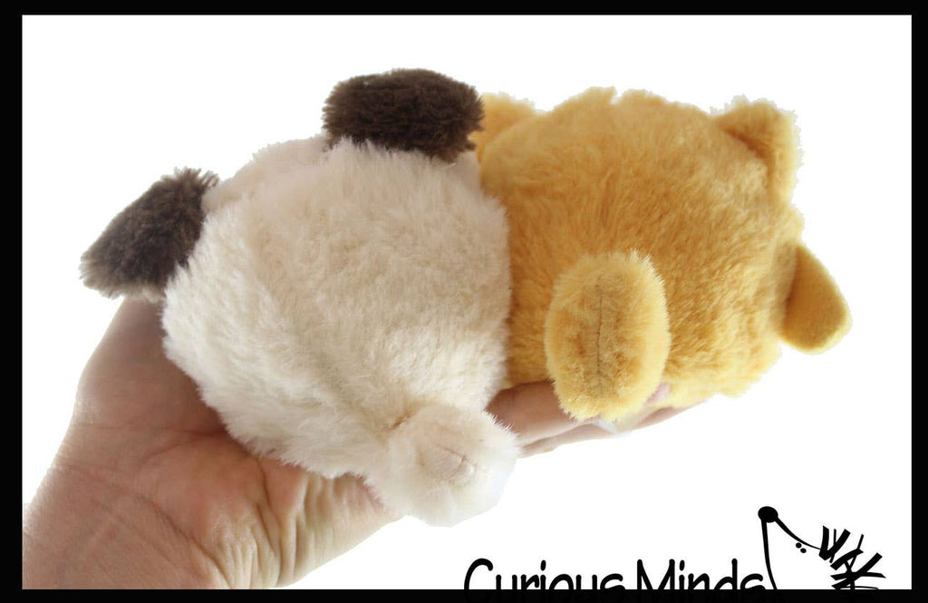 Plush Dog Animal Water Bead Filled Squeeze Stress Balls -