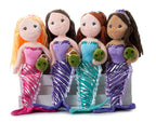 17" Shiny Mermaid & Turtle