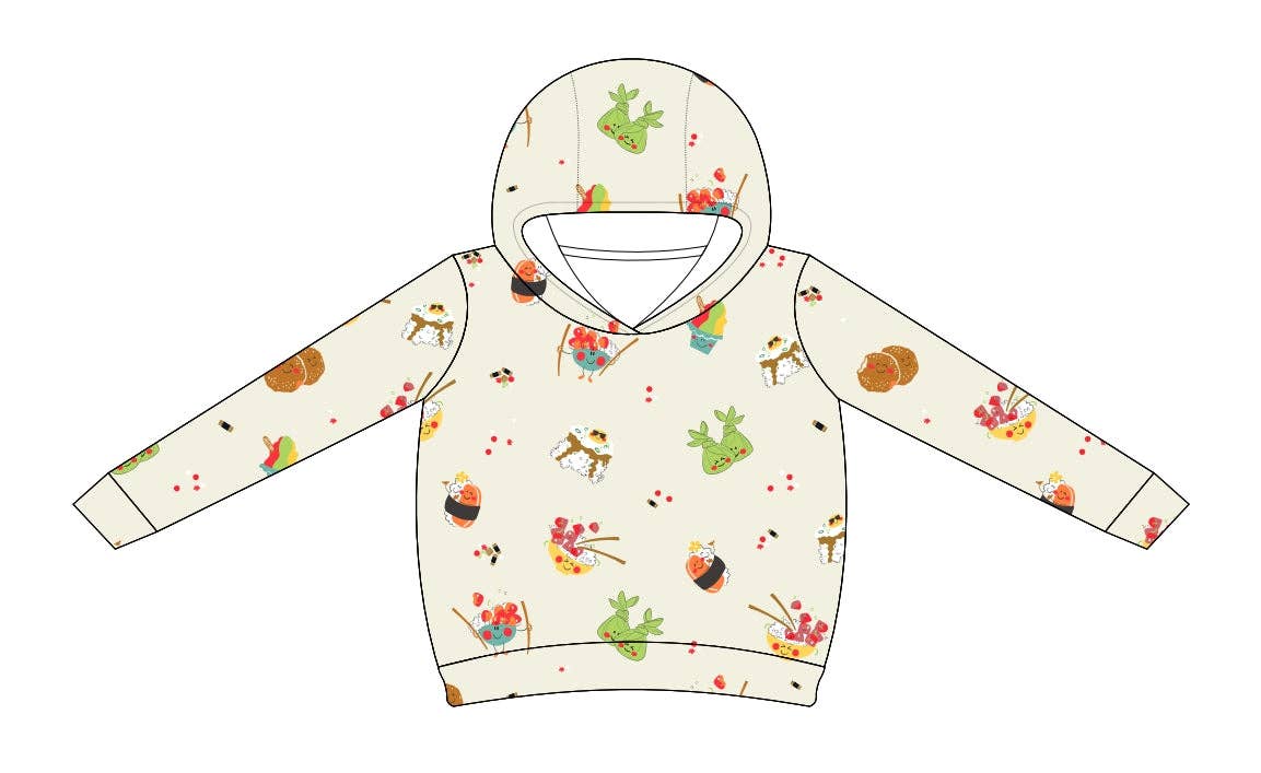Island Mixed Plate Bamboo Hoodie