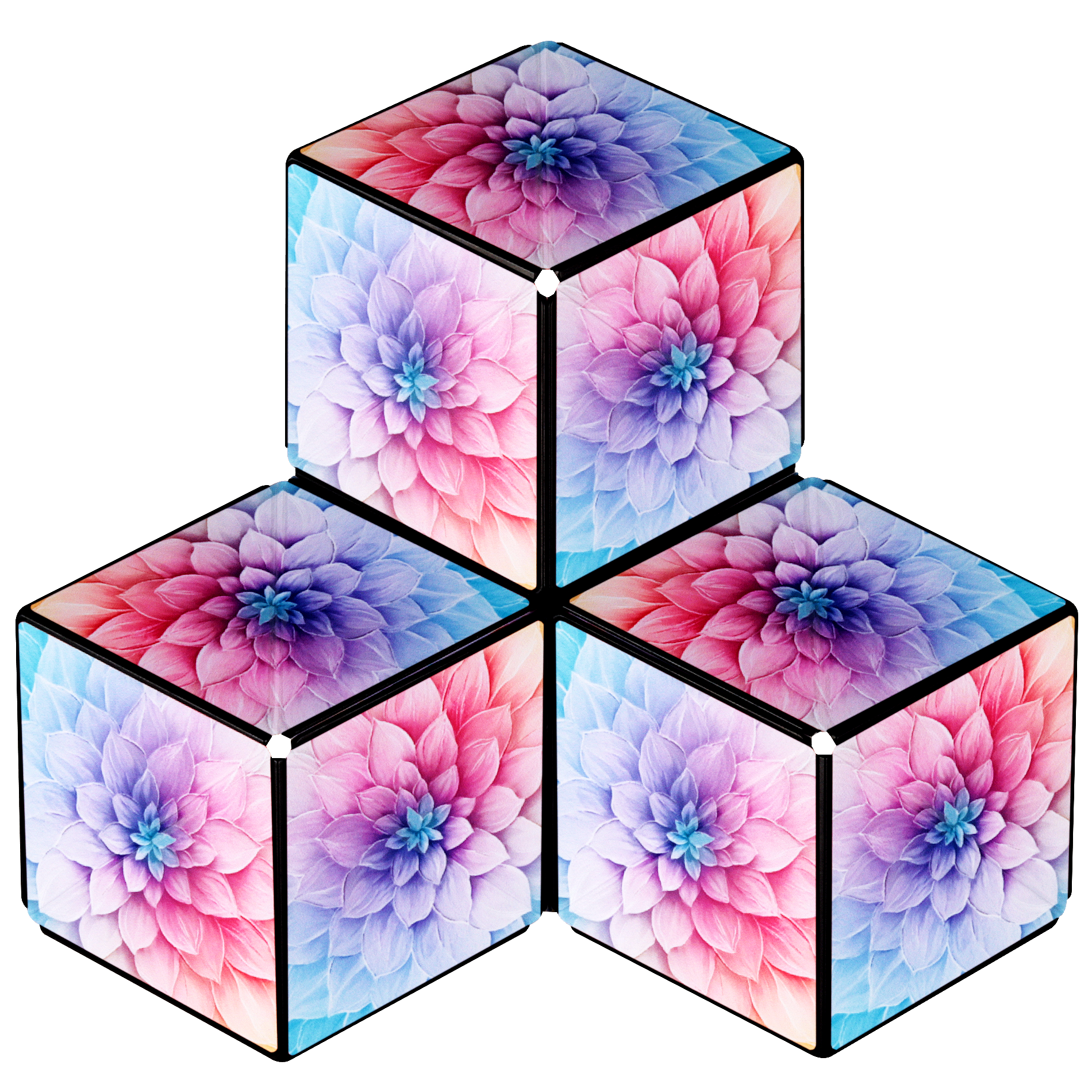 Shashibo Tie Dye Twist Magnetic Puzzle Cube STEAM MESH - NEW