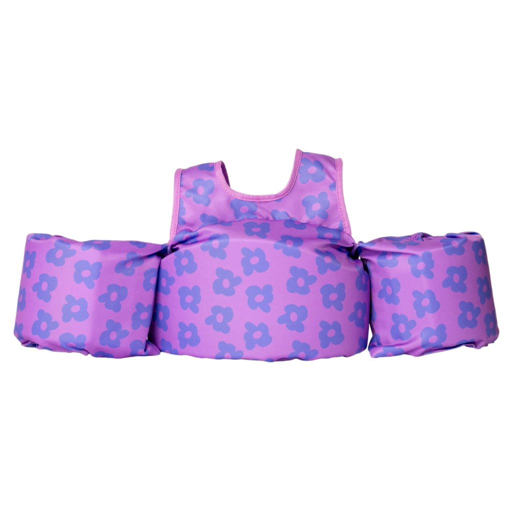Purple Flower Power Floatie Vest
