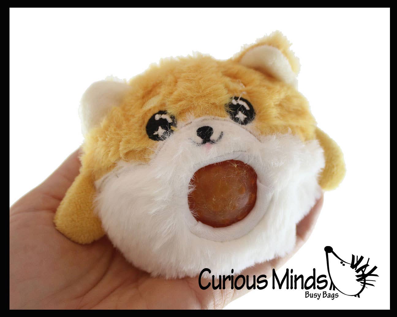 Plush Dog Animal Water Bead Filled Squeeze Stress Balls -