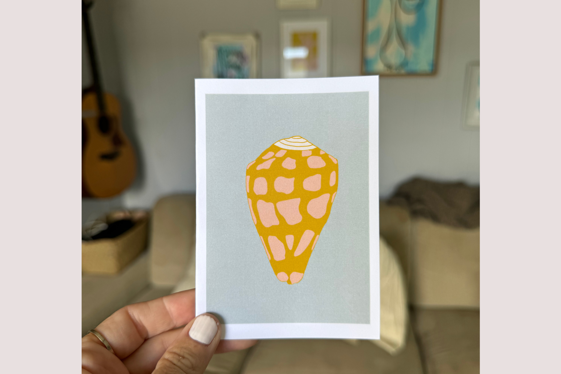 Hebrew Cone Shell Greeting Card