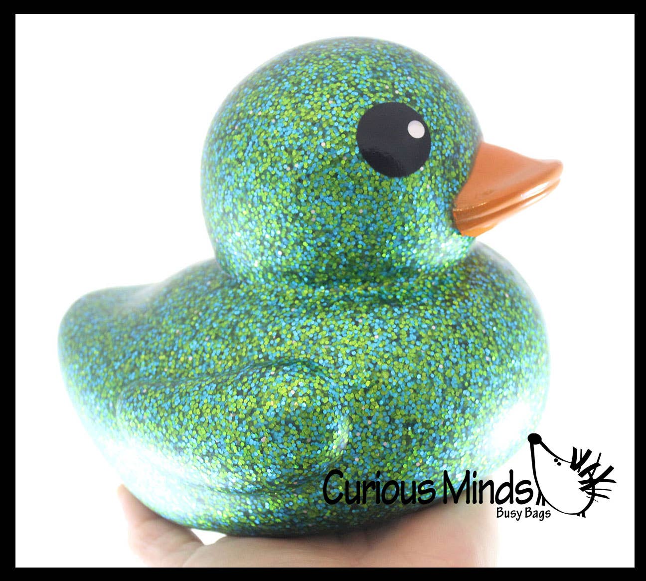 Jumbo Glitter Rubber Ducks - Rubber Ducky Duckies - Cute N