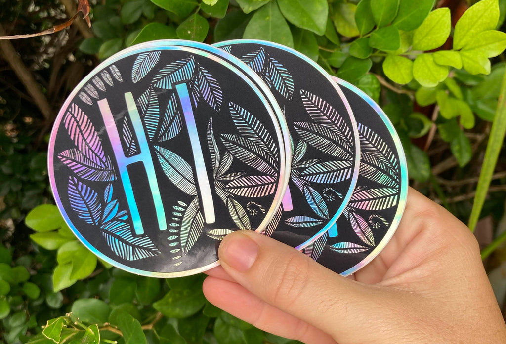 Holographic HI Sticker
