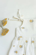 Summer lemon set dress w bloomers