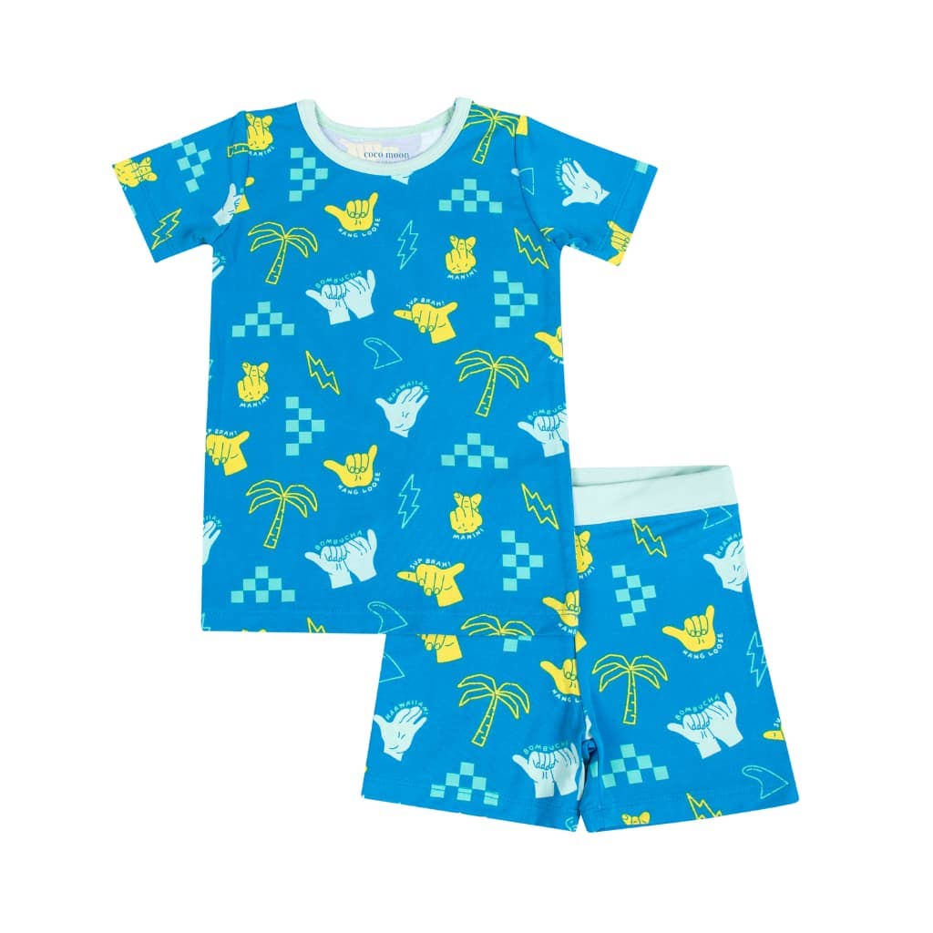 Coco Moon - Shaka Code Kids Short Bamboo Pajamas