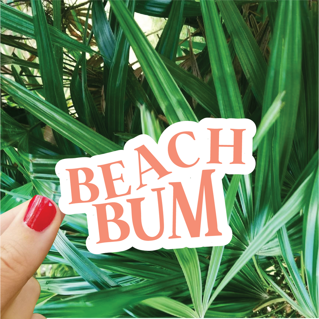 Beach Bum Sticker