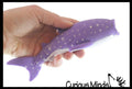 1Purple Spotted Sand Filled Squishy Shark - Moldable Sensor