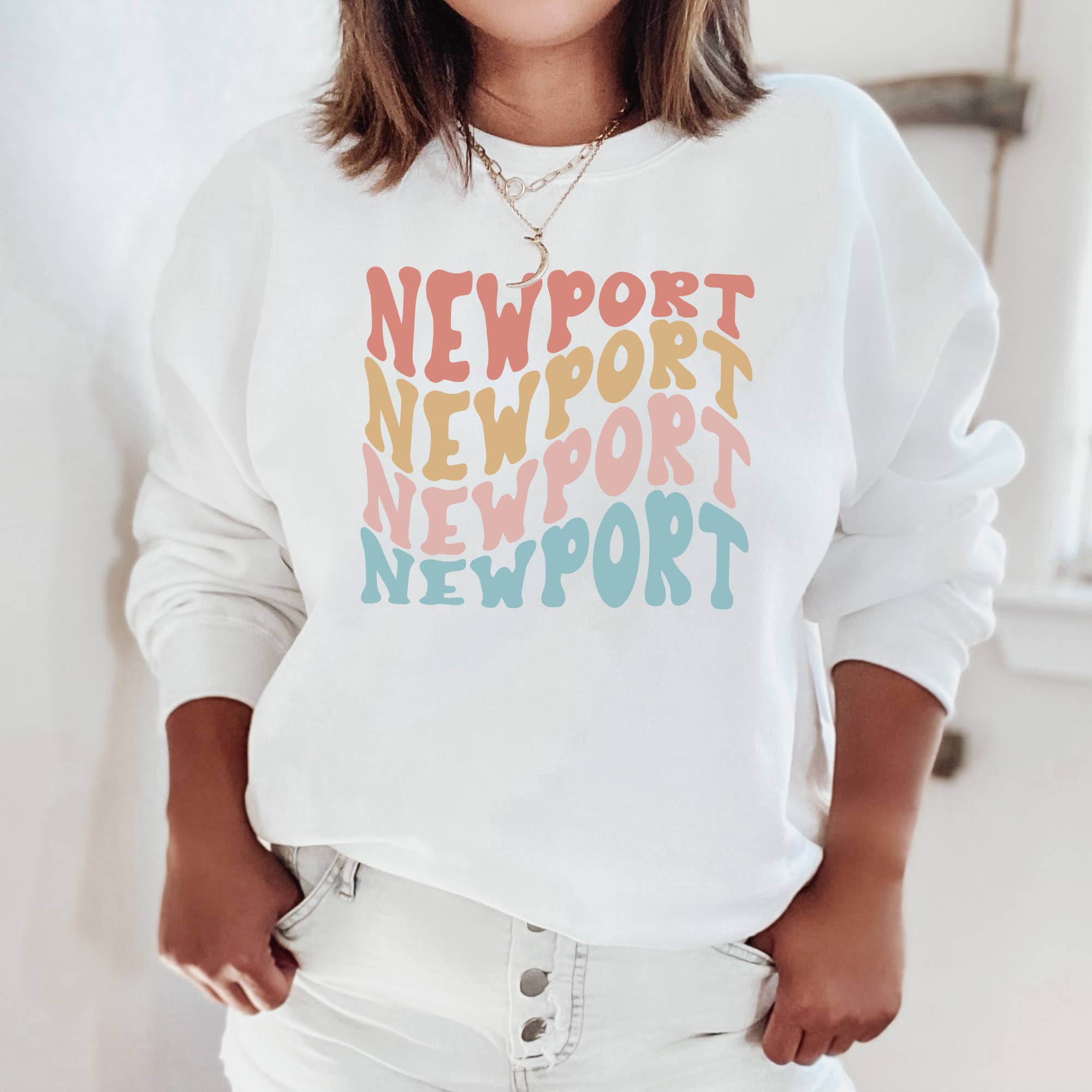 Hanalei Wavy Crewneck - Sweatshirt